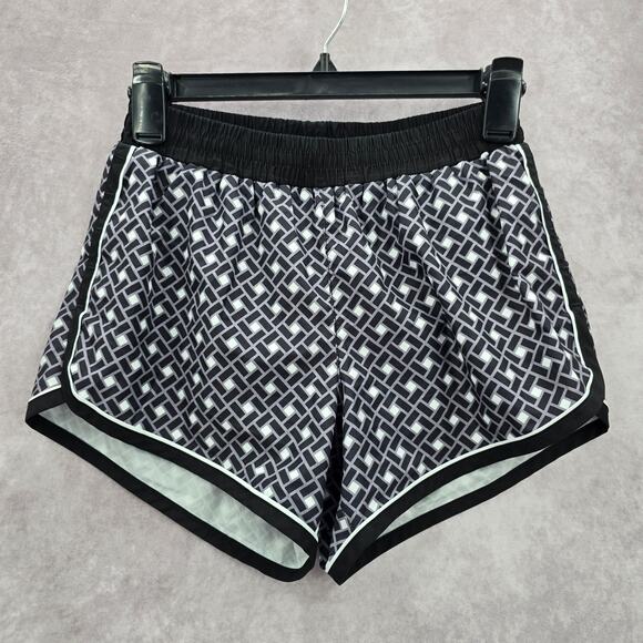 Be Inspired Black White Active Running Jogging Yoga Shorts Extra Small XS - Picture 1 of 6
